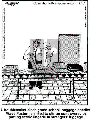 Close to Home on Thursday November 7, 2002 Comic Strip