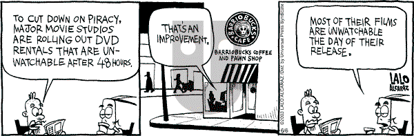 La Cucaracha on Friday June 6, 2003 Comic Strip