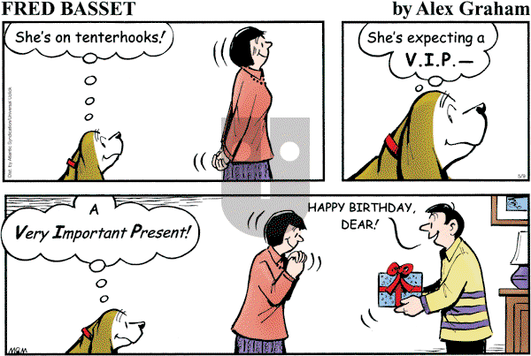 Fred Basset on Sunday May 9, 2010 Comic Strip