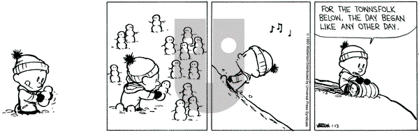 Calvin and Hobbes on Wednesday January 13, 1993 Comic Strip