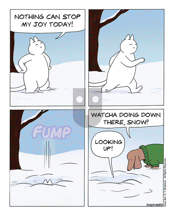 Snow Sez on Monday January 13, 2025 Comic Strip