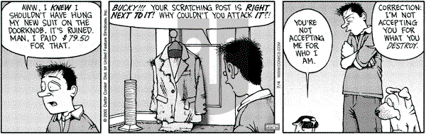 Get Fuzzy on Wednesday July 4, 2001 Comic Strip