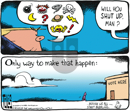 Tom Toles on Friday October 2, 2020 Comic Strip