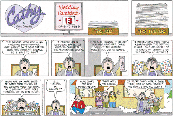 Cathy Classics - Sunday January 23, 2005 Comic Strip