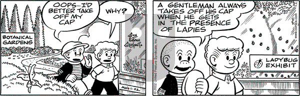 Nancy on Thursday August 1, 2002 Comic Strip