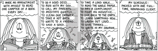 Cathy Classics on Saturday August 29, 1998 Comic Strip