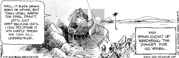Non Sequitur on Friday February 16, 2001 Comic Strip