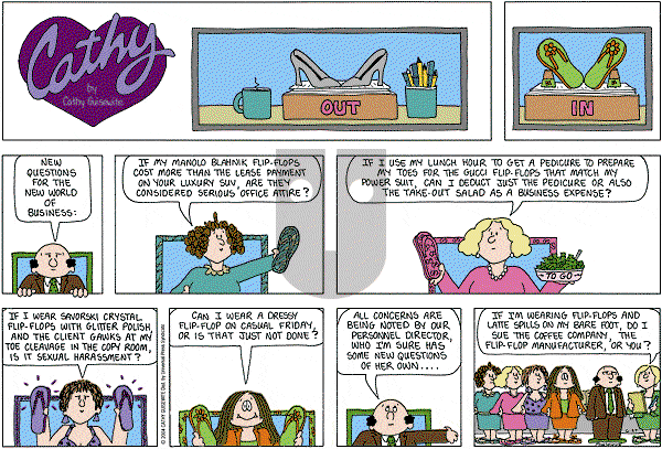 Cathy Classics - Sunday June 27, 2004 Comic Strip