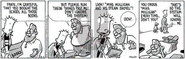 Frazz on Saturday August 3, 2002 Comic Strip