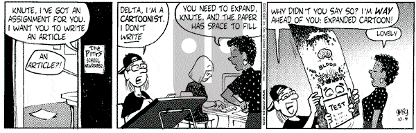 Luann on Monday October 9, 2000 Comic Strip