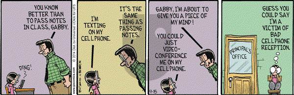 Grand Avenue on Monday September 15, 2014 Comic Strip