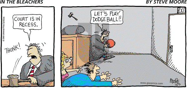 In the Bleachers on Sunday December 7, 2008 Comic Strip