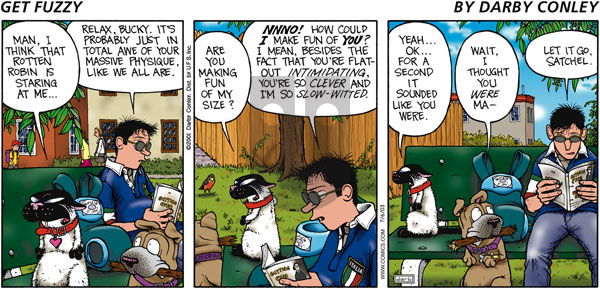 Get Fuzzy on Sunday July 6, 2003 Comic Strip