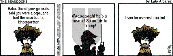 La Cucaracha on Monday December 4, 2017 Comic Strip