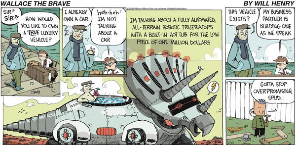 Wallace the Brave on Sunday March 30, 2025 Comic Strip