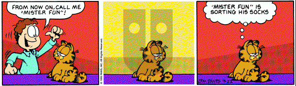 Garfield on Tuesday September 22, 1992 Comic Strip