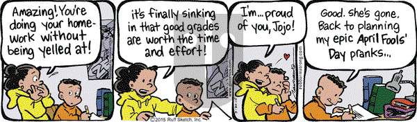 JumpStart on Monday March 30, 2015 Comic Strip