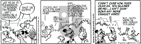 Over the Hedge on Monday September 20, 1999 Comic Strip