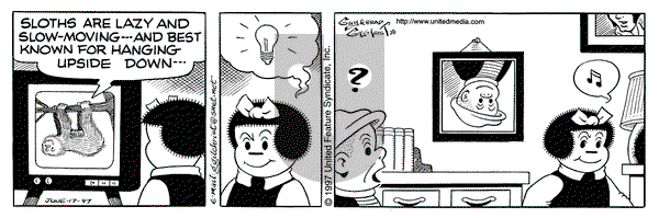 Nancy on Tuesday June 17, 1997 Comic Strip
