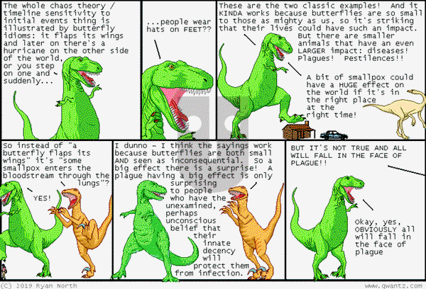 Dinosaur Comics on Wednesday November 12, 2025 Comic Strip