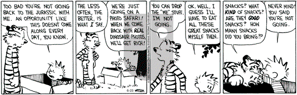 Calvin and Hobbes - Tuesday June 23, 2020 Comic Strip