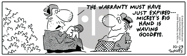 Frank and Ernest on Saturday October 23, 1999 Comic Strip