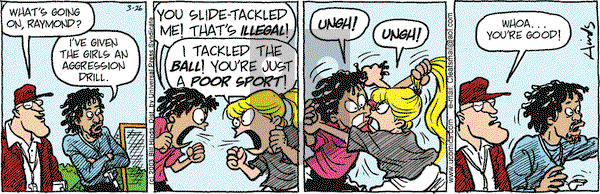 Cleats on Wednesday March 26, 2003 Comic Strip