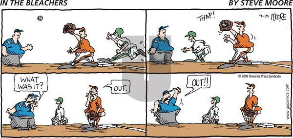 In the Bleachers on Sunday July 19, 2009 Comic Strip
