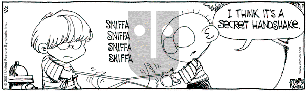 The Buckets on Monday April 2, 2001 Comic Strip