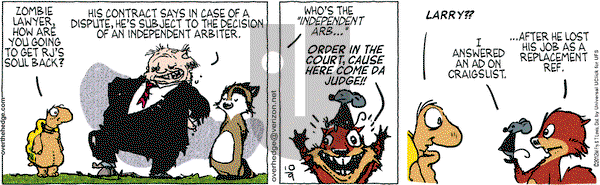 Over the Hedge on Tuesday October 9, 2012 Comic Strip
