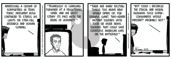 The Boondocks on Monday August 20, 2001 Comic Strip
