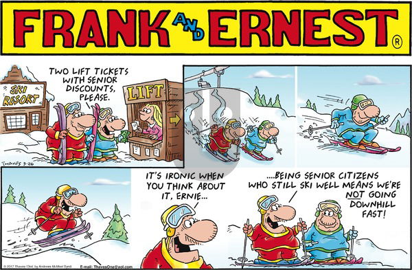 Frank and Ernest on Sunday March 26, 2017 Comic Strip