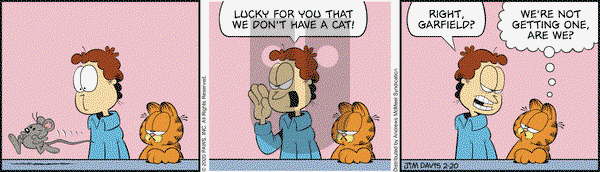 Garfield on Thursday February 20, 2020 Comic Strip