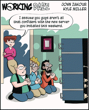 Working Daze on Monday July 21, 2003 Comic Strip