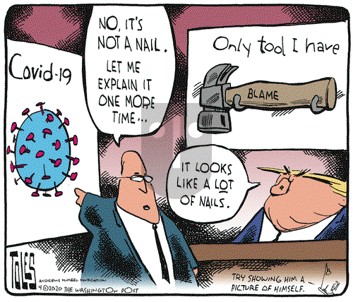 Tom Toles on Monday April 6, 2020 Comic Strip