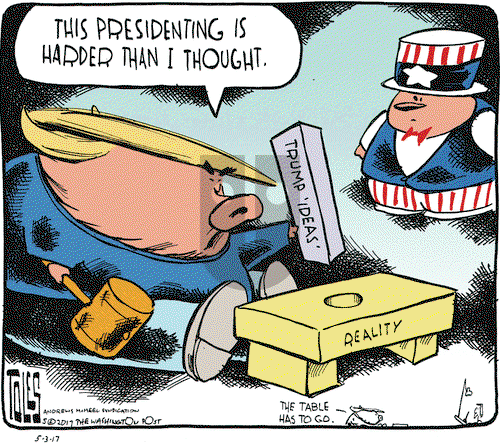 Tom Toles on Wednesday May 3, 2017 Comic Strip