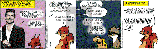 Over the Hedge on Wednesday March 3, 2010 Comic Strip