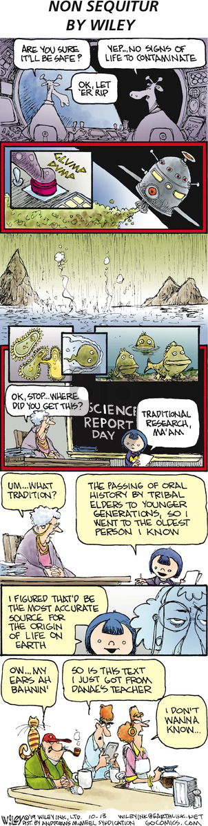 Non Sequitur on Sunday October 13, 2019 Comic Strip