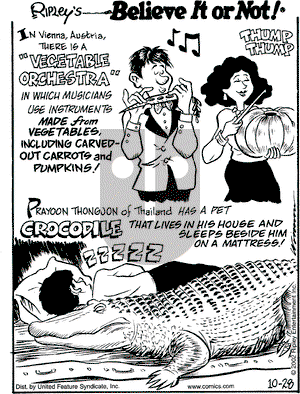 Ripley's Believe It or Not on Monday October 28, 2002 Comic Strip