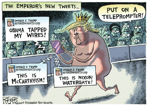 Rob Rogers on Tuesday March 7, 2017 Comic Strip