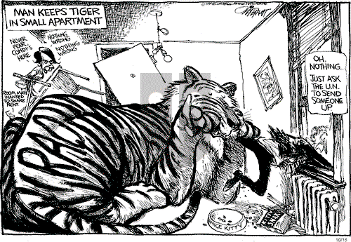 Pat Oliphant on Wednesday October 15, 2003 Comic Strip