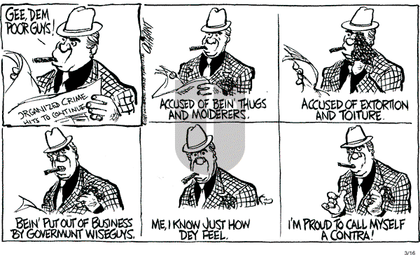 Pat Oliphant - Monday March 16, 1987 Comic Strip