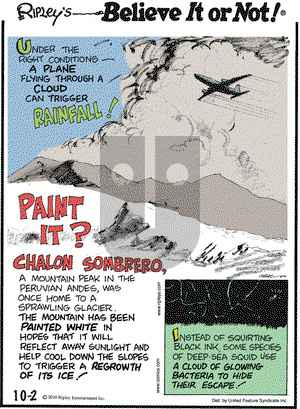 Ripley's Believe It or Not on Saturday October 2, 2010 Comic Strip