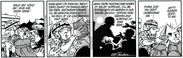 Doonesbury on Saturday April 27, 1991 Comic Strip