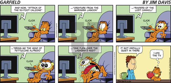 Garfield on Sunday June 24, 2018 Comic Strip