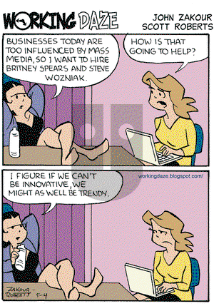 Working Daze on Monday May 4, 2009 Comic Strip