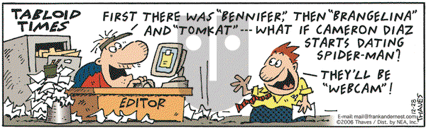 Frank and Ernest on Sunday December 2, 2007 Comic Strip