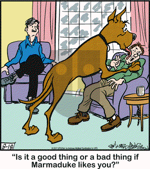 Marmaduke on Friday August 18, 2017 Comic Strip