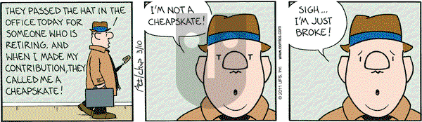 The Born Loser on Thursday March 10, 2011 Comic Strip