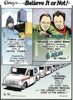 Ripley's Believe It or Not on Tuesday June 16, 2009 Comic Strip